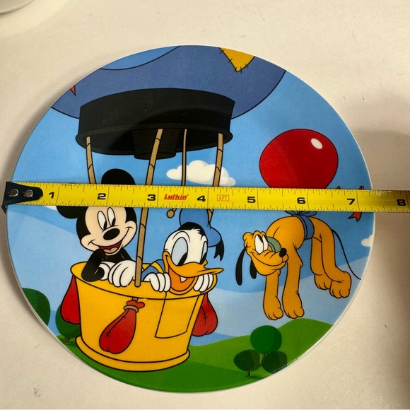 Pre-owned Disney Mickey Mouse Clubhousr. 2 Piece Ceramic Dinnerware Set. - Picture 3 of 12